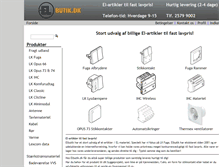 Tablet Screenshot of elbutik.dk